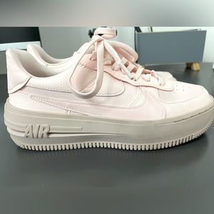 Nike Air Force 1 pink platform 7
